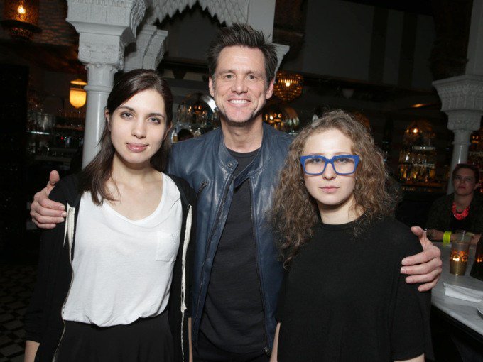 So with all the Russian women he dated and mingled with, this picture makes perfect sense. Carrey with Pussy Riot.