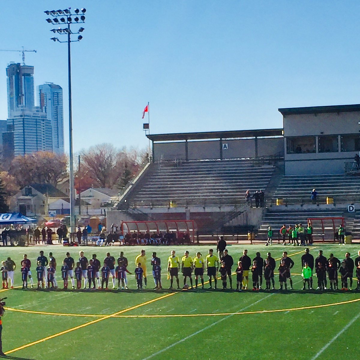 bossio10's tweet photo. Great day for the beautiful game! Even better with local talent on the pitch! Well done @FCEdmontonNow https://t.co/tVmoTfhs9k