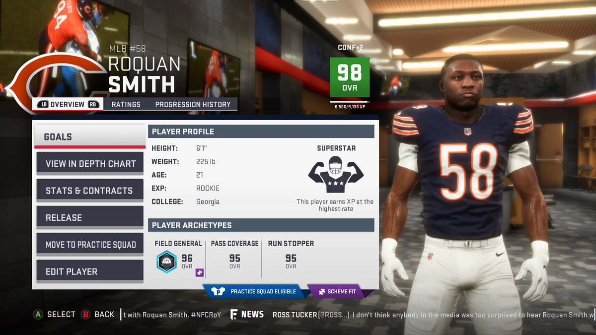 PSteelers_SB's tweet photo. What a year!
Roquan Smith - NFC DPOY/DROY
94 tackles (17 for loss), 10 sacks, 5 INTS
Can anyone matchup to the Bears defense as the playoffs have started in @soden_bowl_19 ?
@leaguecrawler @MaddenAccord
#Madden19 #SodenBowl #CFMCommunity https://t.co/LdGvJNEFDy