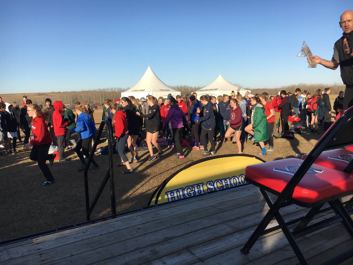 ASAA's tweet photo. So what do we do while waiting for team results at #ASAAXC provs?? Cadillac ranch line dance of course! https://t.co/uz8n805ir9