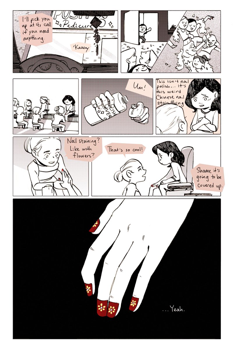 short comic i made last year about childhood, wanting to fit in, and validity 