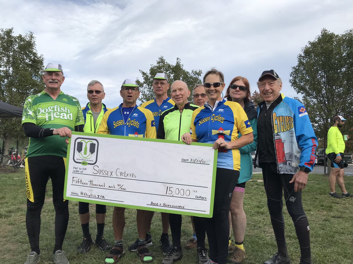dogfishbeer's tweet photo. 898 riders from more than 12 states rode in the 1st annual #DogfishIPA today! Thx to the riders, sponsors, volunteers & our awesome co-workers, we raised $30,000 for @UrbanBikeDE & @SussexCyclistsβand we had a ton of fun doing it! See you next year! π΄ββοΈπ»π΄ββοΈ #BeerAndBenevolence https://t.co/uEDhVZUv0Z