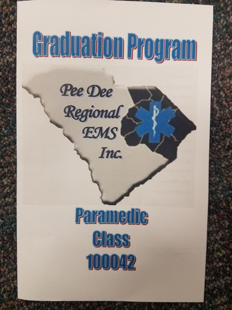 SCEMS1's tweet photo. Congrats Paramedic Class 100042 @peedeeregionalems !  14 New Paramedics ready to hit the streets across the PeeDee region.  Poignant Keynote by Chief Bobby Hingst.  Great Job All!  #ems #StrongerTogether #knowyourcraft https://t.co/a6EwsXPJN8