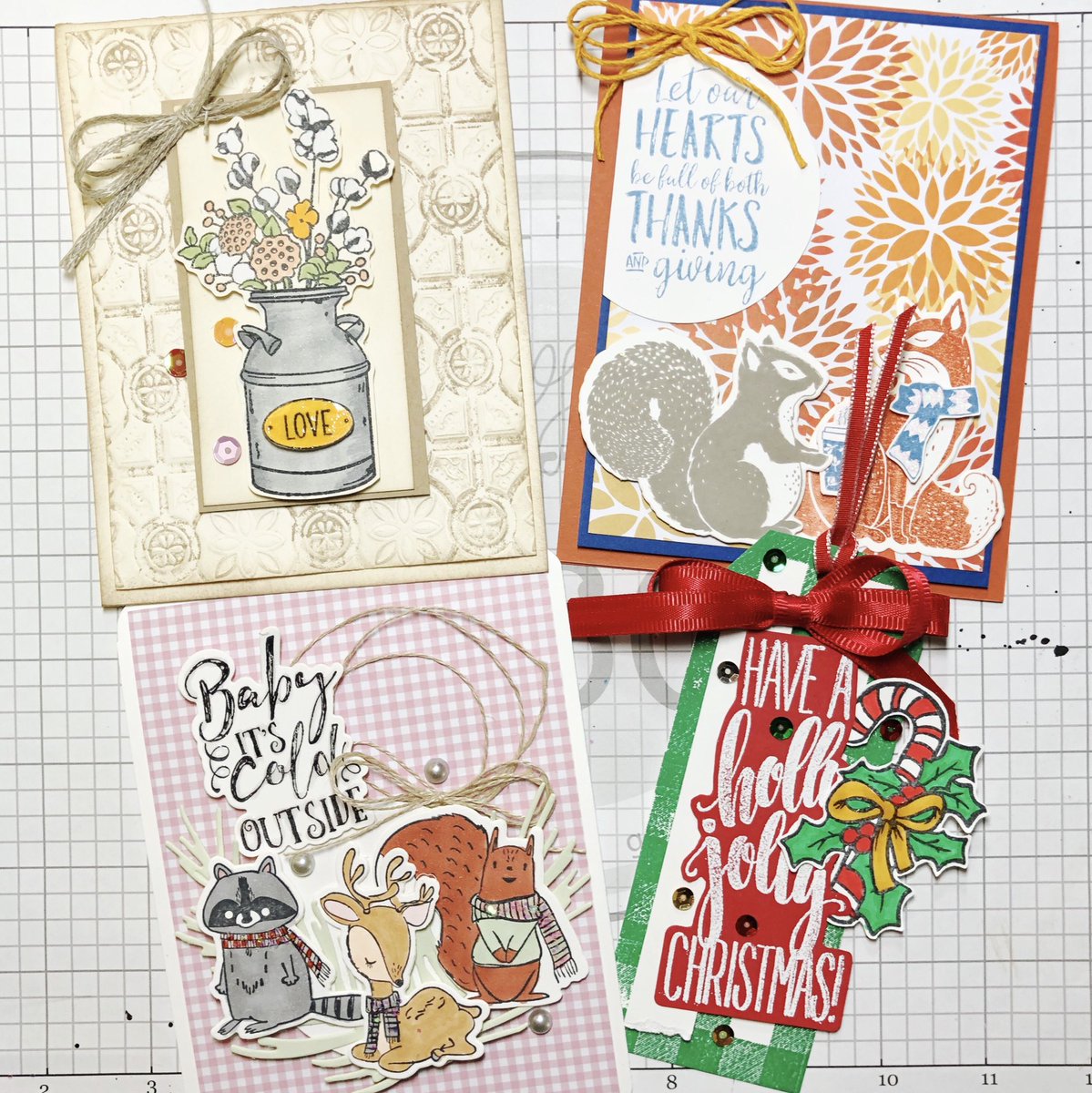 LNTaylorMade's tweet photo. A big thank you to our friend, Kristy, for being our guest teacher at @makeandtakeclub this month!

Such amazing #thanksgiving and #christmas projects with beautiful products.

#handmadecards #handmade #diy #rgstudio360 #makeandtakeclub https://t.co/MB5AhqJrsf