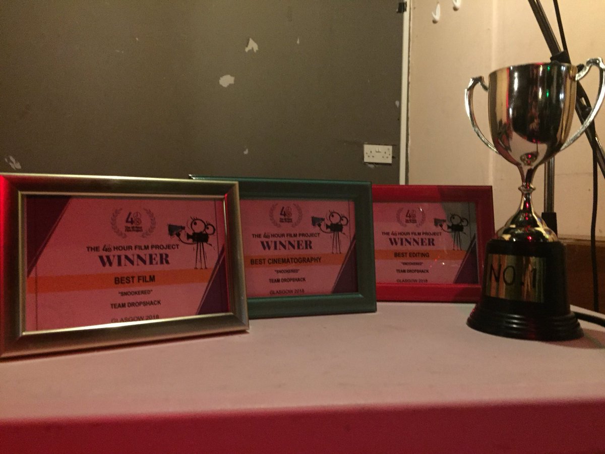 SeanCampbellll's tweet photo. We are so delighted with the win! Some excellent films and some cracking folk! @48scotland https://t.co/6rA56XvJUh