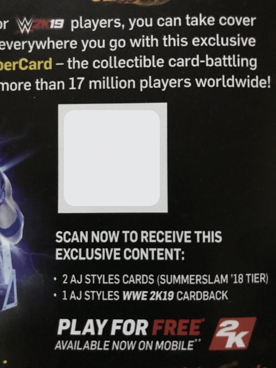 FutureChamp_YT's tweet photo. WWE 2K19 Deluxe Edition AJ Styles SuperCard Giveaway!! #WWE2K19 
#WWESuperCard 

Final Code Giveaway!

TO ENTER THE GIVEAWAY!
1,Follow Me On Twitter!
2,Subscribe To My YT Channel FutureChamp and Turn On the bell!
3,Tweet/DM a pic to confirm you have subscribed!
4,RT This Tweet! https://t.co/qUoO9iZH76