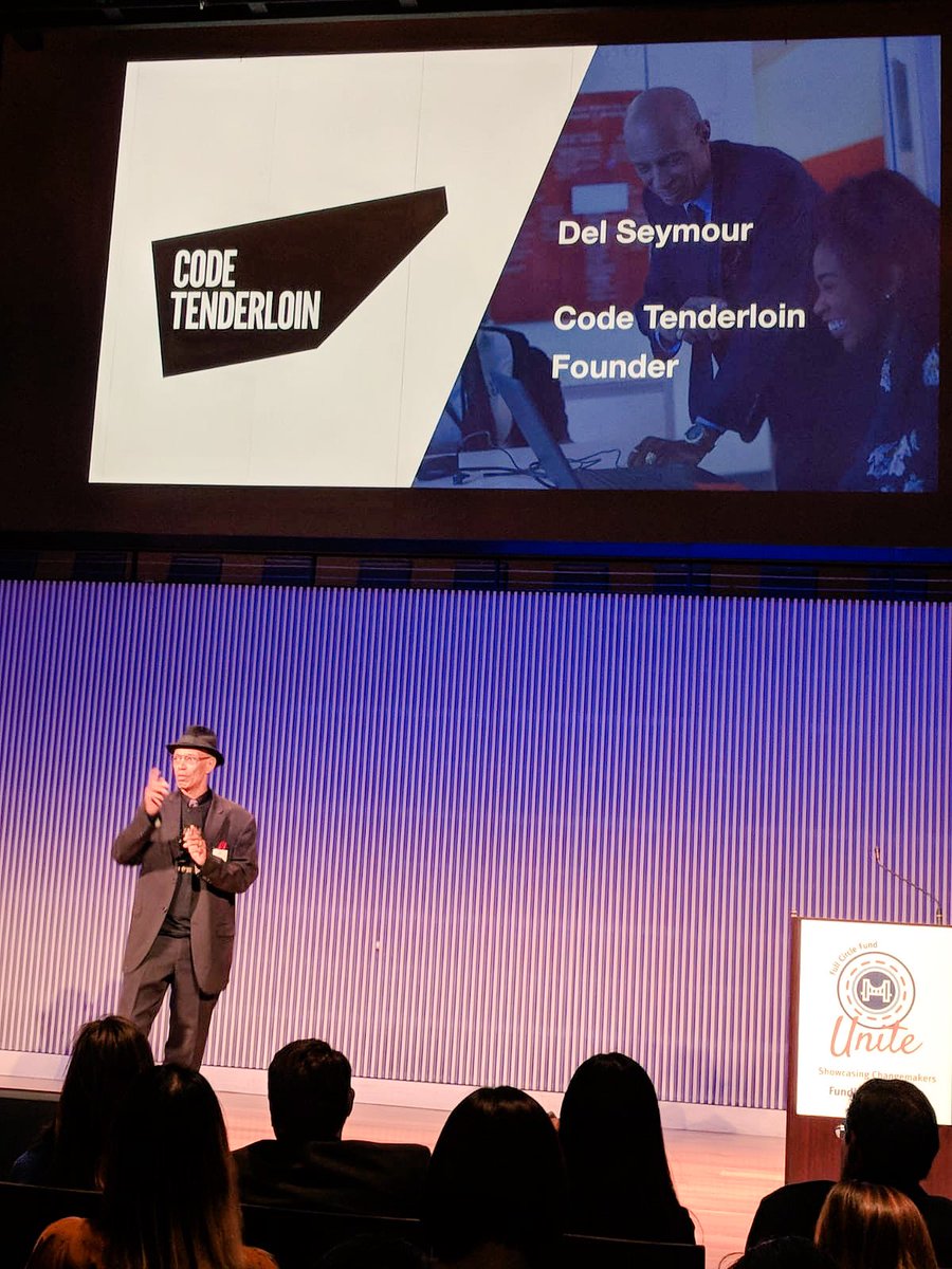 rshirkhoda's tweet image. Del Seymour founder of @codetenderloin is obsessed with homelessness and tells us - find you a passion you can’t live a day without. 🙌🏽 #FCFunite