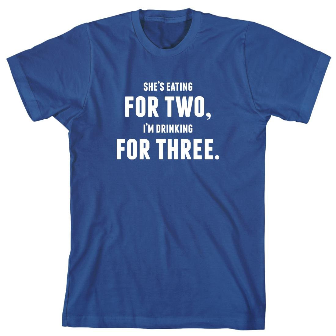 She's Eating For Two, I'm Drinking For Three Shirt - etsy.me/2yRCHQx #clothing #newbabyarrival #babyannouncement #giftidea #shirt #shirts #etsy #pregnant #pregnancy #newdad #dad #daddy #newbaby #baby #uncensoredshirts