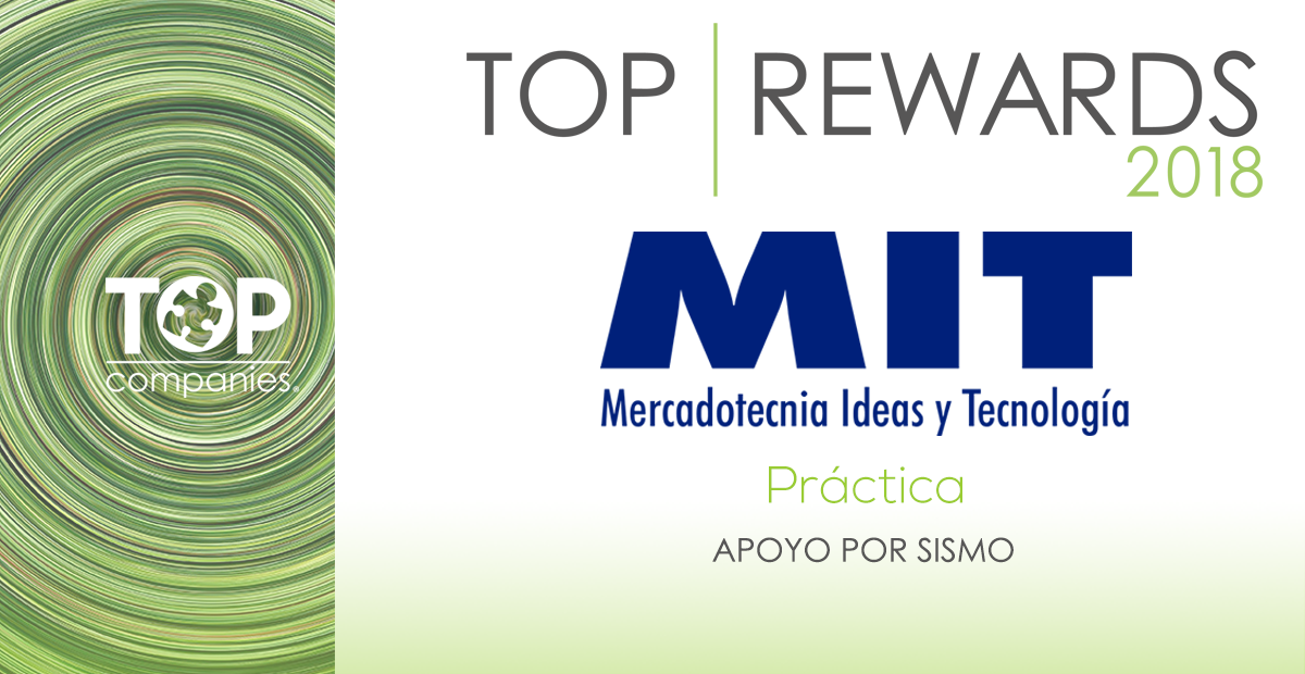 TheTOPCompanies's tweet photo. ¡Felicidades! MIT Mercadotecnia, Ideas y Tecnología #TOPRewards 2018 con la práctica "APOYO POR SISMO" en el Sexto Congreso Internacional #CongresoTOP2018 #TOPcompanies #SúperEmpresas #OrganizacionesdelFuturo https://t.co/fTOHHXBibD