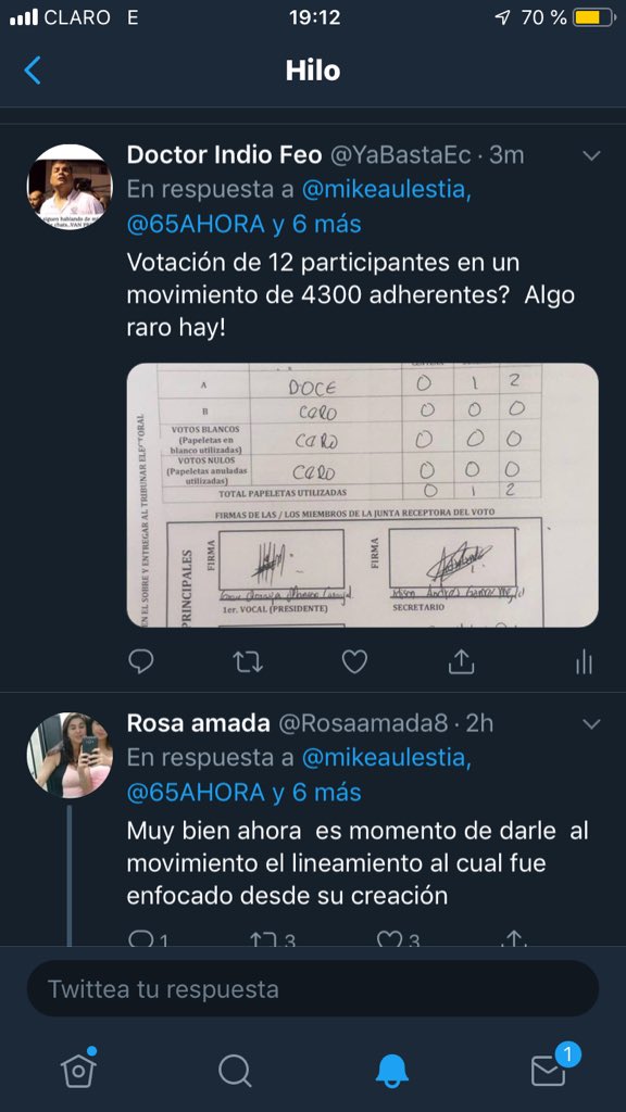 YaBastaEc's tweet photo. @ProfHoax__ @Rosaamada8 @65AHORA @mikeaulestia @rabindranatsant CREO es igual a ALIANZA País. Se roban todo. Hasta los movimientos Independientes como @MovAhora65 y encima la hija de @pabloluciop se presta para la payasada de ROBARSE un Movimiento Ciudadano. Qué tal?  Sin ser adherente quiere ser Vicepresidenta!   Pobre papá vergüenza ajena. https://t.co/zb8cwMzUex