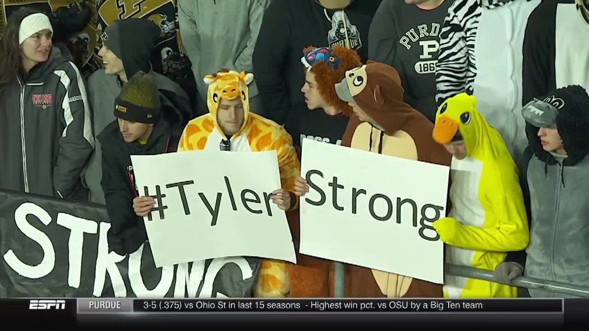 BigTenNetwork's tweet photo. #TylerStrong 🎗 https://t.co/0tOwfMeBoE