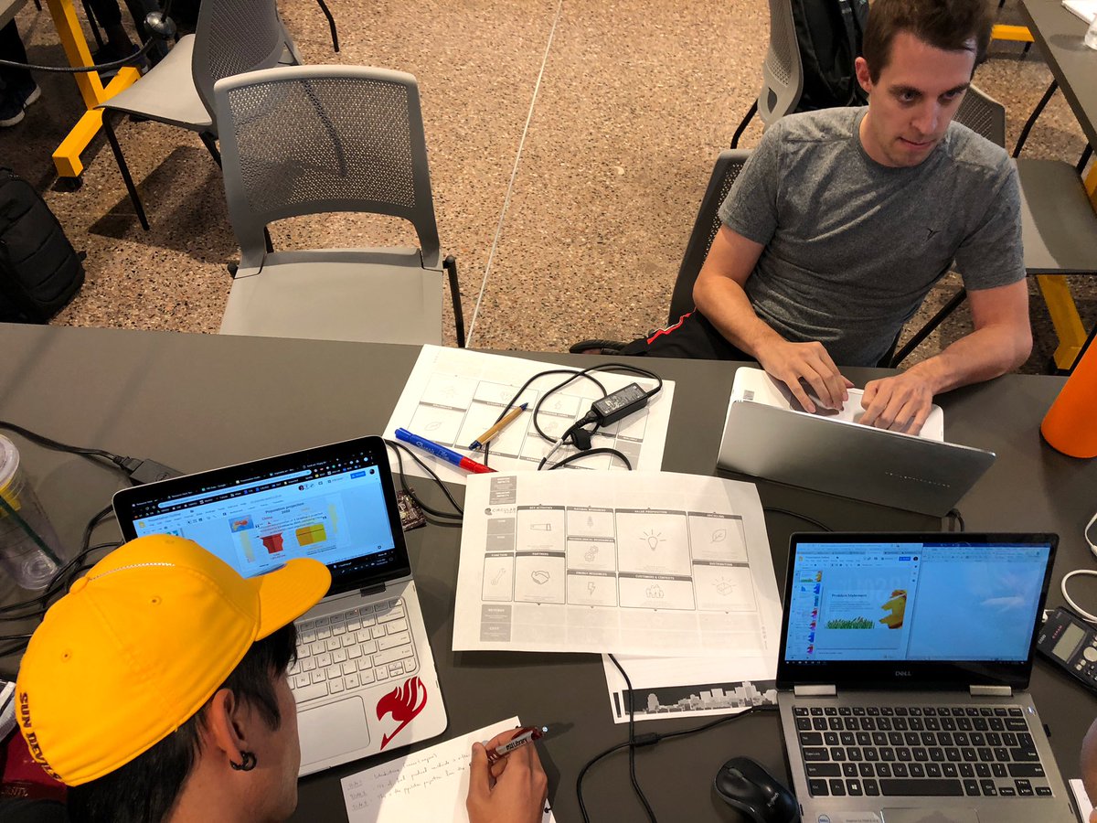WSSIatASU's tweet photo. The @asu teams are testing their projects & the presentation sched is set for our side of the @PLuSalliance #ResourCEhack for #circulareconomy. Can the @UNSW teams bring it? #RISN #RISNincubator @EntrepreneurASU https://t.co/C4YUwBf28w