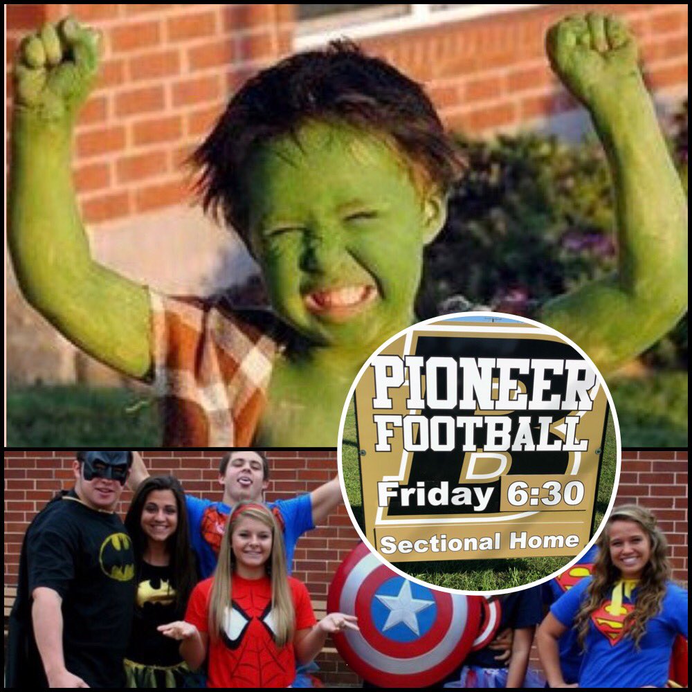 trphillips1977's tweet photo. β’SUPERHEROES Themeβ’
Sectional HOME game!
Boonville vs Jasper
6:30pm Friday 10/26
#packthehouse #fearthefans https://t.co/z2VDQr3jcf