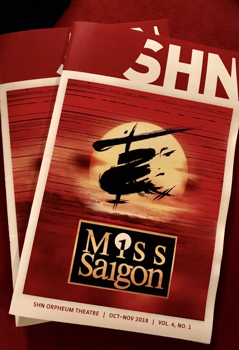PatrickHastin's tweet photo. Welcome to Dreamland!
There are few numbers adding to the show. But “I still believe” is still number one of the show. @MyraMolloy your voice and acting was beautiful. Glad to see you on stage. #Thaispirit
#MissSaigonSF #NorthAmericaTour https://t.co/4n2QyX9RyF