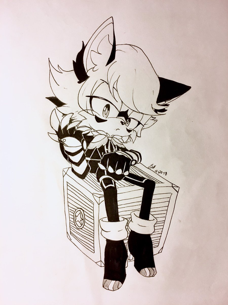 #Sonictober Day 21 - Tinker

Decided to do this a day early. 
This is also a gift for my wonderful friend, @ikigai__R (shesanamazingartistplzfollowher). This is her character Arin doing a little robotic limb maintenance~