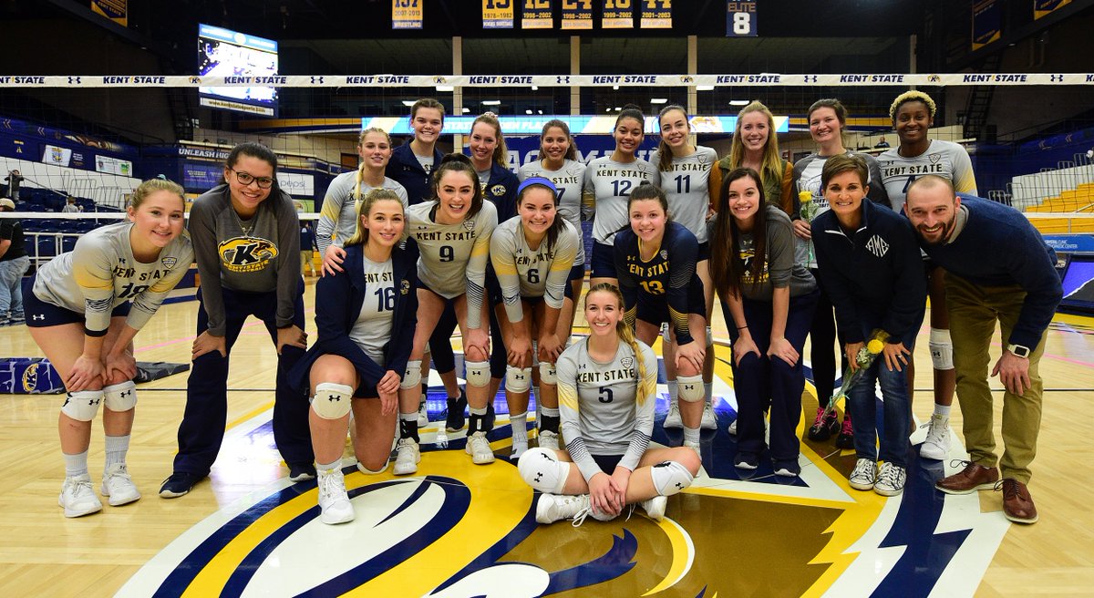 KentStVball's tweet photo. It was great to have some #FormerFlashes back at the M.A.C. Center this weekend! #FlashesForever https://t.co/R0r7lLFmbS