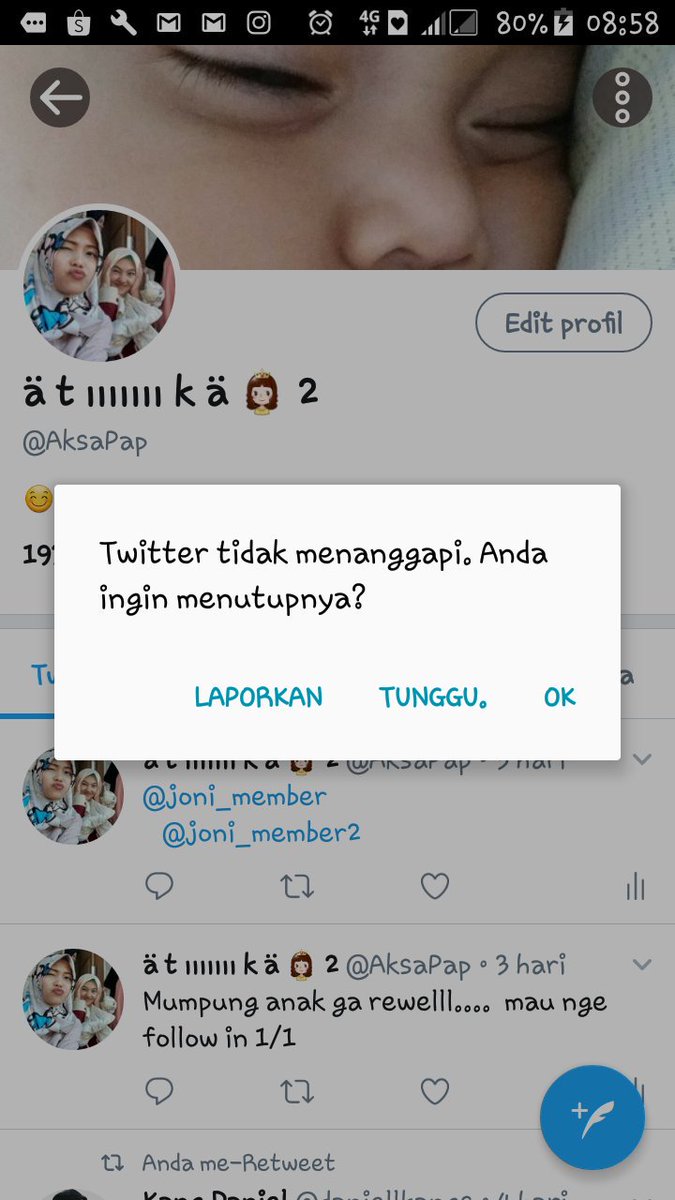 AksaPap's tweet photo. Yang bikin males login 😣😣😣😤😤😥😥😥 https://t.co/N7lGll3yQj
