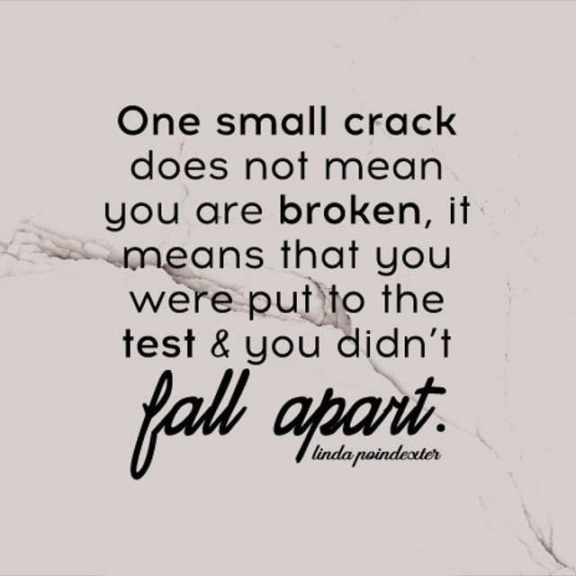 Hold your head up high.