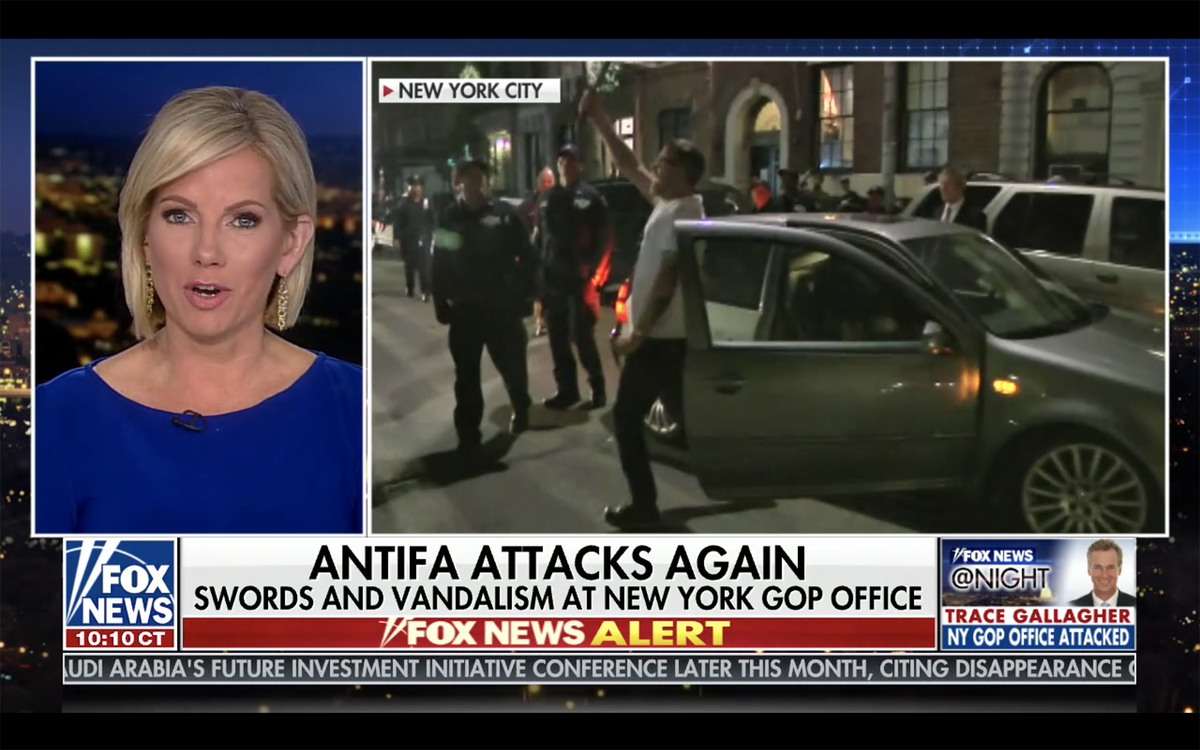 hopenothate_USA's tweet photo. Last night, members of far right hate group the Proud Boys violently attacked at least 3 people—and were caught on tape. 

Despite that, @FoxNews is falsely blaming the violence on antifa. That is a blatant lie. https://t.co/wpaS9aNdL5