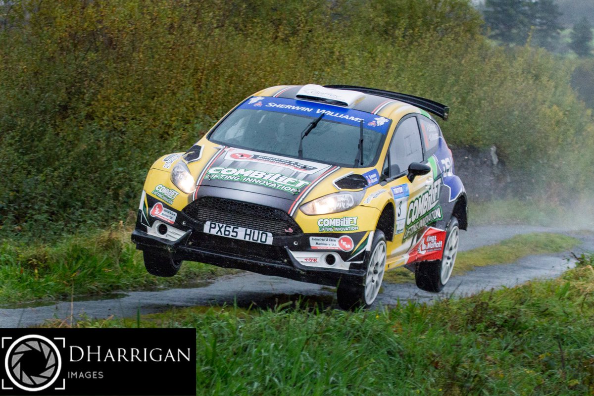 Winners of a very wet 2018 #DonegalHarvestRally are <a href="/sammoffett1/">Sam</a> and @atko116 in the <a href="/CombiliftRally/">Combilift Rallying</a> Fiesta. 

Pictured here on SS1 this morning.