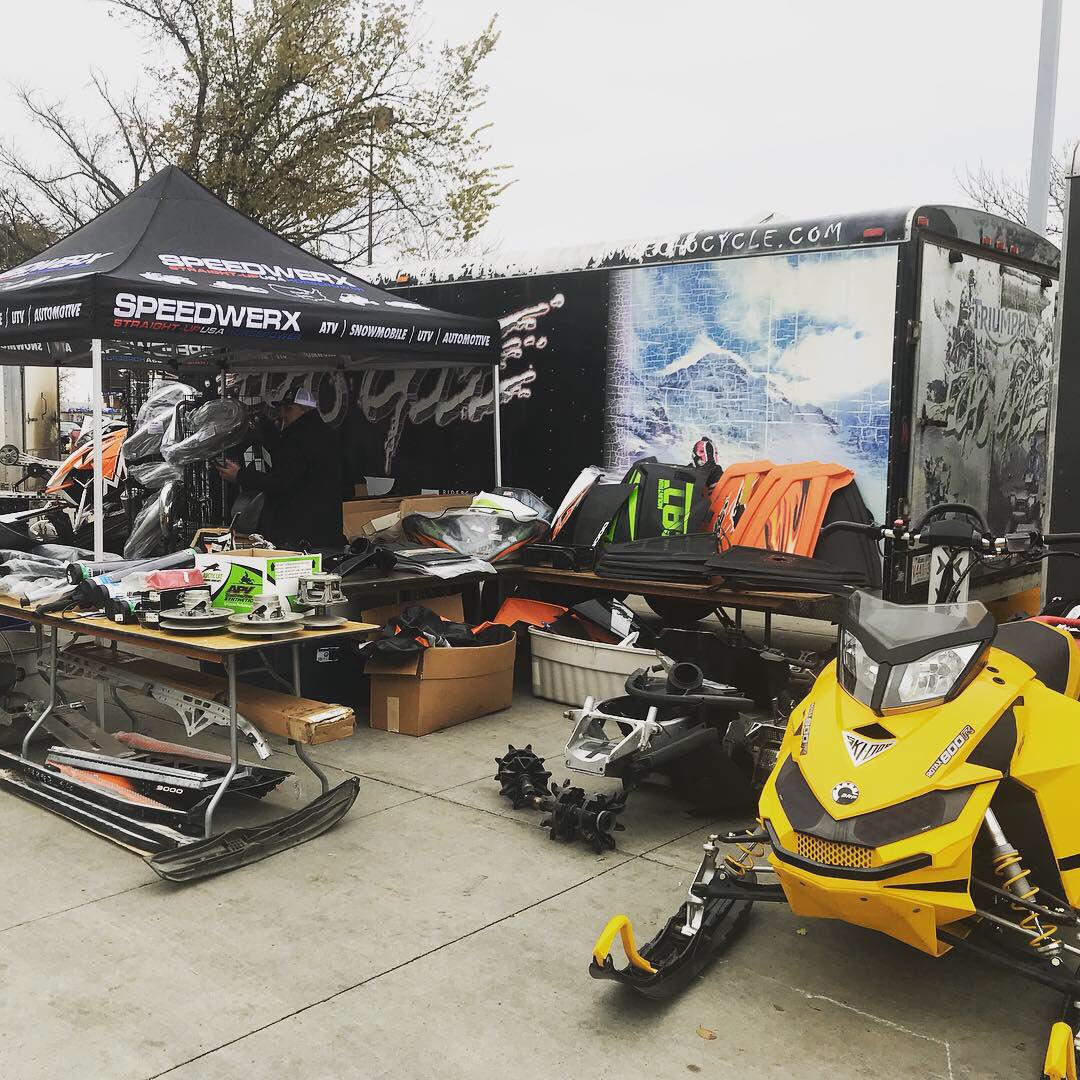 albertasledshow's tweet photo. Looking for a used sled?  Stop by the outdoor Sled Swap today until 5pm at the Expo Centre! @Altasnowmobile #sledshowyeg #Yegevents #yeg #Snowmobiling #snowmobiles https://t.co/nDzt0eViQs