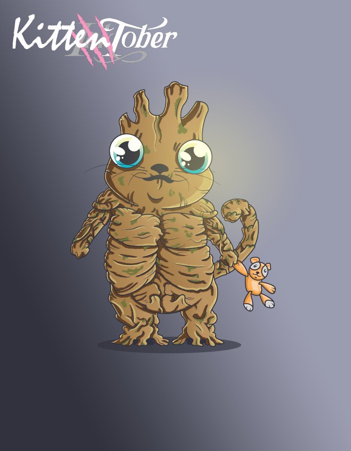 Day 13 - Guarded
#KITTENTOBER !! Don't worry, PawGroot are guarding our galaxy and his teddy bear.
#cryptokitties <a href="/cryptokitties/">CryptoKitties</a> #characterdesign #Inktober2018