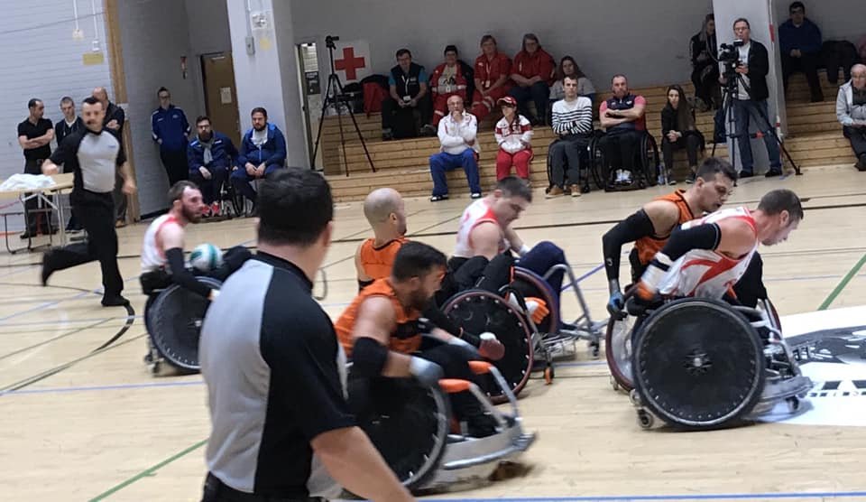 Gehandicaptensport Nederland (@sportbondgsn) on Twitter photo Nederland heeft een bijzonder goede prestatie neergezet door de halve finale van het EK Rolstoelrugby Divisie B te winnen van het sterke Rusland!! 😀 Morgen zal om 16:00 uur de finale gespeeld worden tegen Zwitserland. Kom op <a href="/Wheelchairrugby/">Wheelchairrugby NL</a> Team!!! 🥇🥈 Nederland heeft een bijzonder goede prestatie neergezet door de halve finale van het EK Rolstoelrugby Divisie B te winnen van het sterke Rusland!! 😀 Morgen zal om 16:00 uur de finale gespeeld worden tegen Zwitserland. Kom op <a href="/Wheelchairrugby/">Wheelchairrugby NL</a> Team!!! 🥇🥈