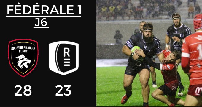 RennesRugby's tweet photo. ➡️ Performance majuscule du REC qui arrache un bonus défensif sur la pelouse du leader @RouenNdieRugby, superbe match ❗️ https://t.co/07uJM0gxeG