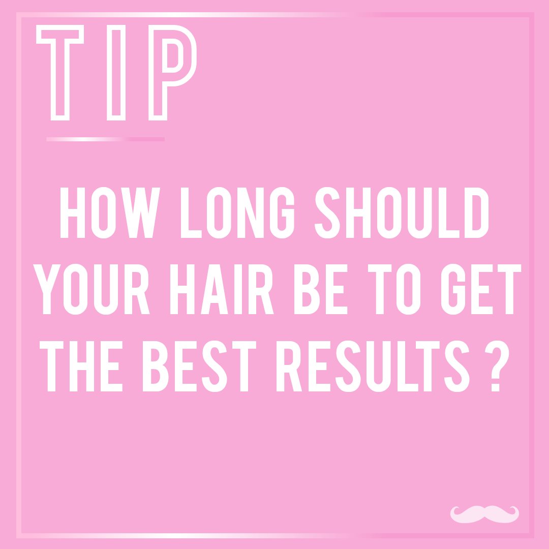 No Mo Stache On Twitter Waxing Tip Your Hair Should Be At Least
