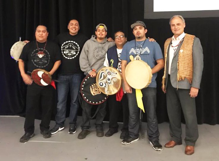 ANEWapprentice's tweet image. Inspired by Ken Workman of the @Duwamish_Tribe and musicians from Sacred Ground: thank you for welcoming the Women Build Nations 2018 tradeswomen this morning. #WBN2018