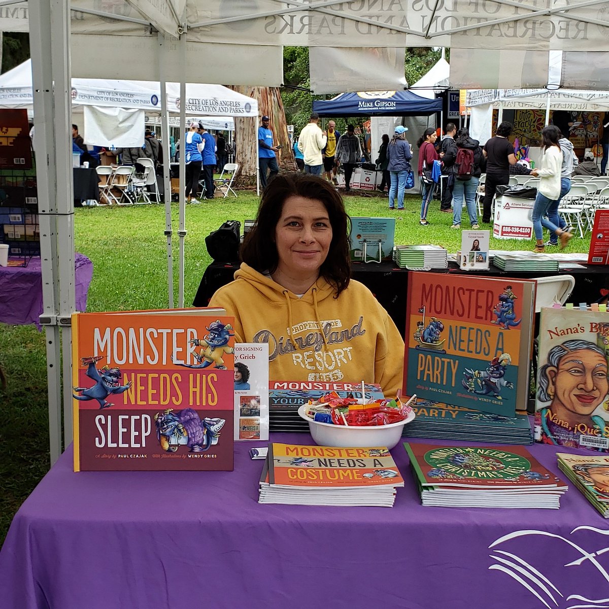 wendy_grieb's tweet photo. Participating in the Fall Into Literacy by signing copies of my Monster and Me books at the East West Discovery Press booth. The event is taking place by the Banning Museum in Wilmington Ca! Come on by if you're in the area! #Books
#illustration #signing #monsterandme https://t.co/Un65DpJ9qW
