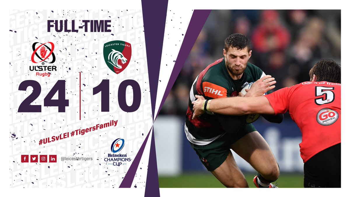 Leicester Tigers on Twitter "The FULL TIME whistle is blown at