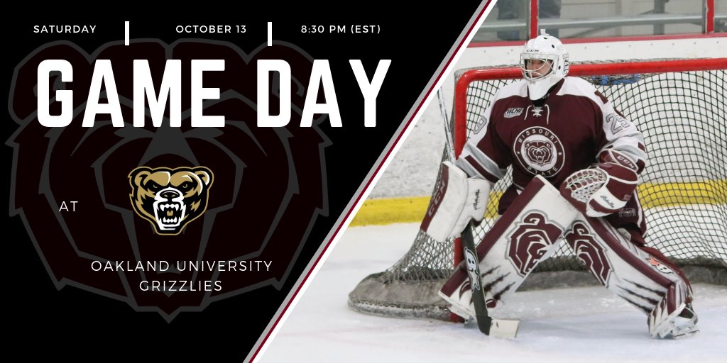 🚨 GAME DAY 🚨

After a great win last night the Bears take the ice again tonight in search of a two game sweep of Oakland University. 

LET’S GO BEARS!

#BearUp