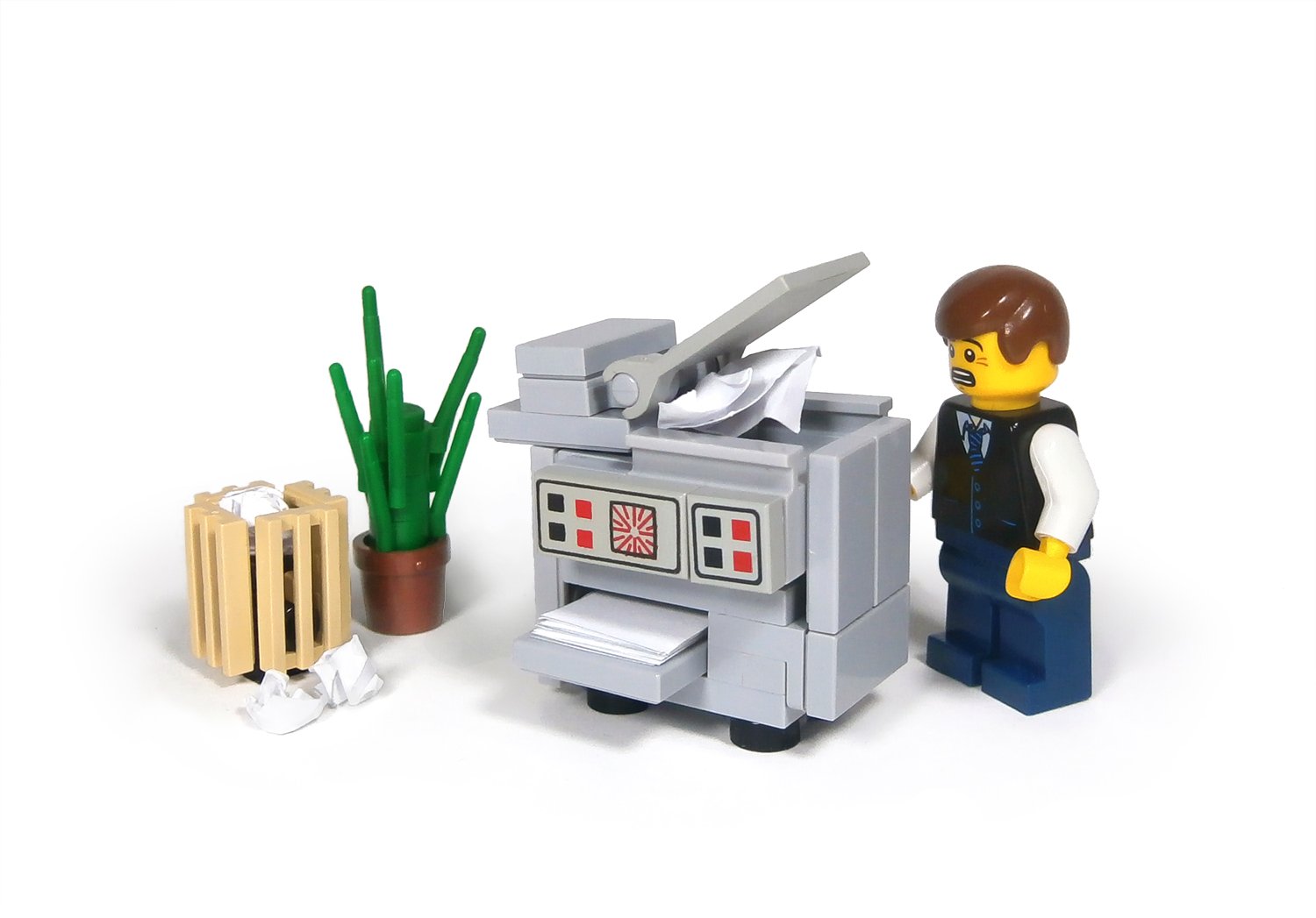 Johan Alexanderson on Twitter: "Office nightmare! #lego #office #nightmare #afol #moc #minifigure #moc #printer #copymachine #funny #cute #legomoc https://t.co/DoGme5Gr5h" / Twitter