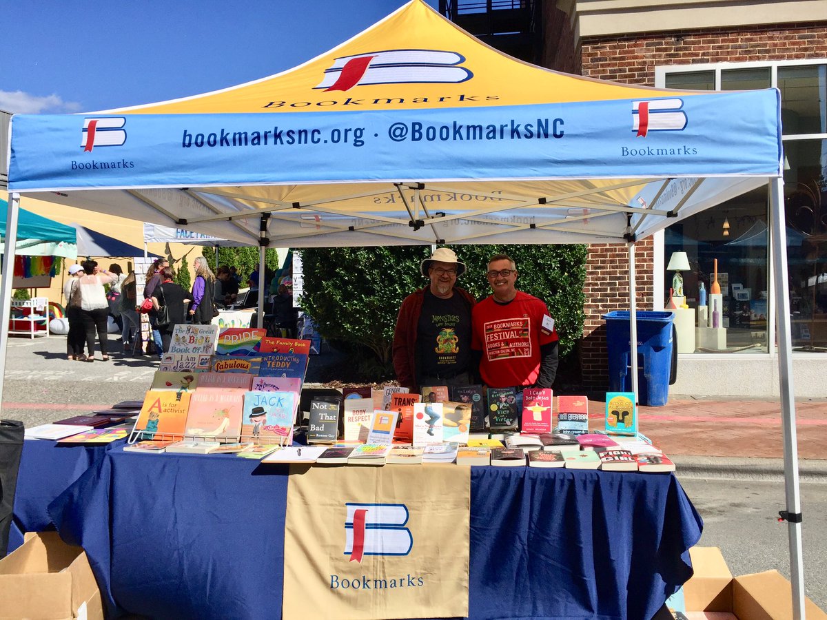 Bookmarks (@BookmarksNC) on Twitter photo 13/10/2018 18:35:43 It’s such a beautiful day to be at @Pride_WS! Come say hi to our amazing volunteers! It’s such a beautiful day to be at @Pride_WS! Come say hi to our amazing volunteers!