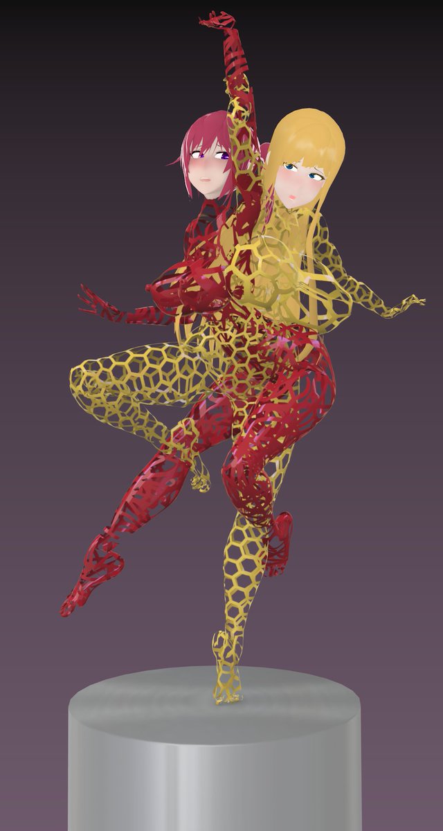 網目状のボディにされたあと外せないオブジェにされちゃうやつ 