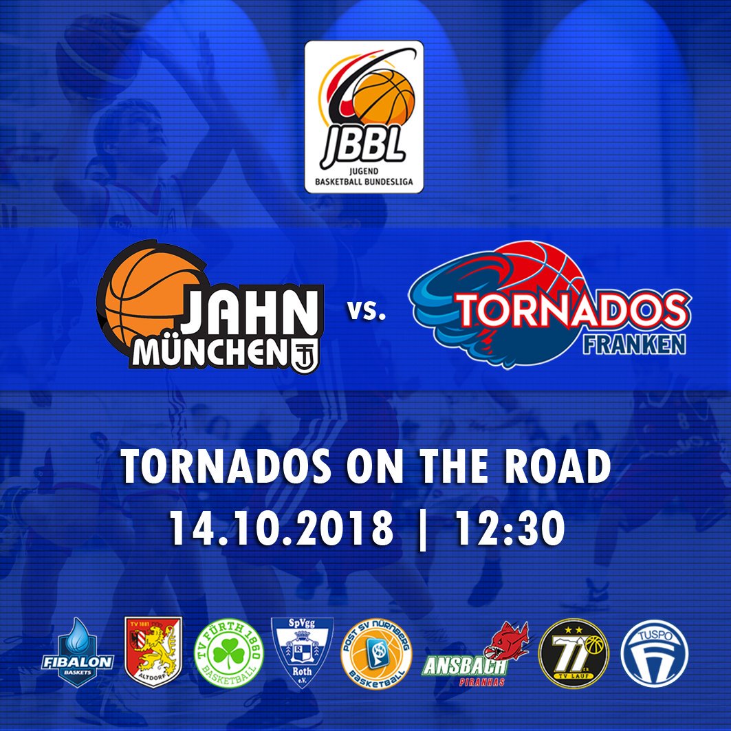 TornadosFranken's tweet photo. #tornadosontheroad Erstes Auswärtsspiel unseres #JBBL Teams morgen gegen #jahnmuenchen. Wir wünschen eine sichere Anreise und drücken die Daumen!
#endlichjbbl #tornadosfranken #oneteam🏀 
#jugendleistungsbasketball #jbblwirkommen @dieNBBL https://t.co/gn6WL5zHZW