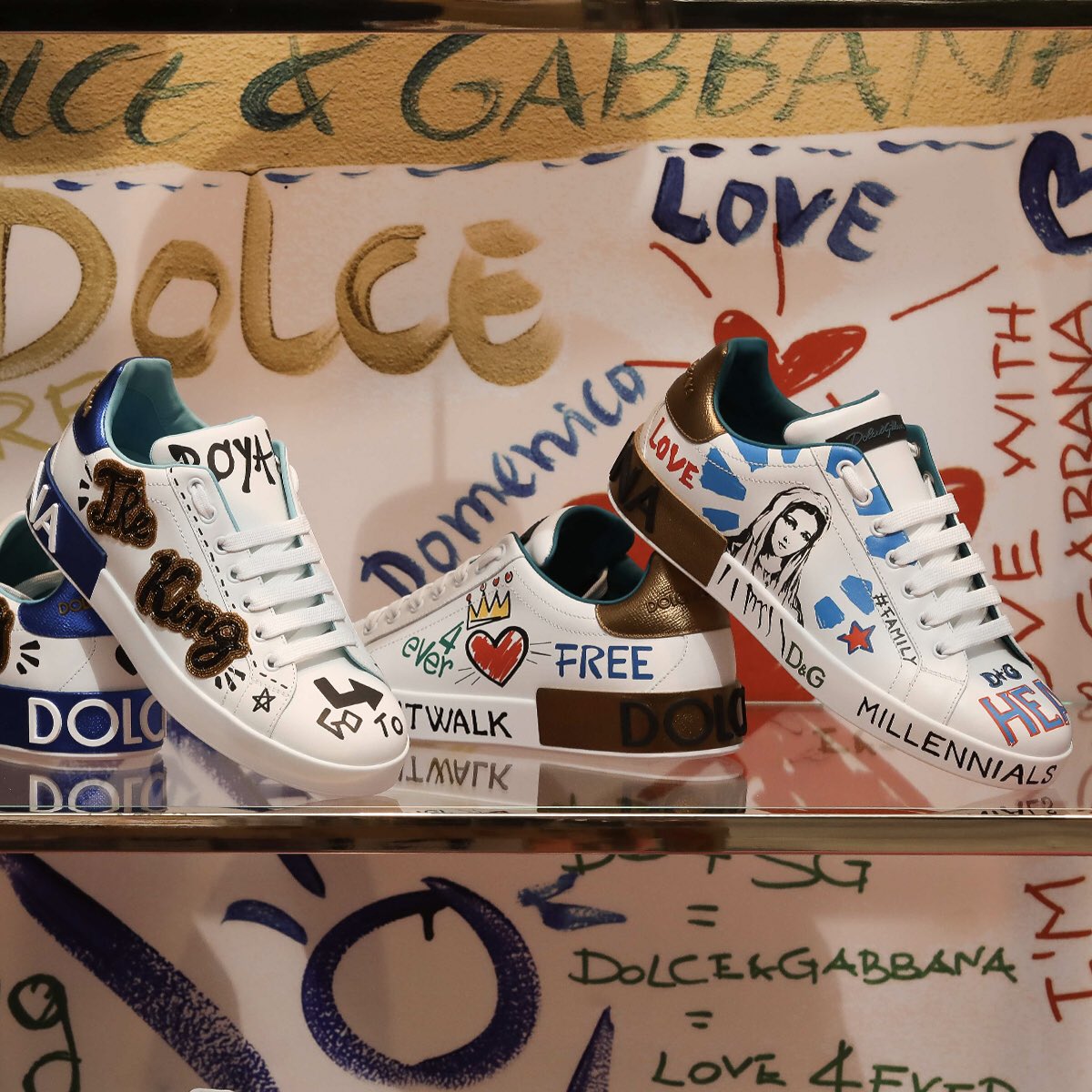 dolce gabbana personalized sneakers