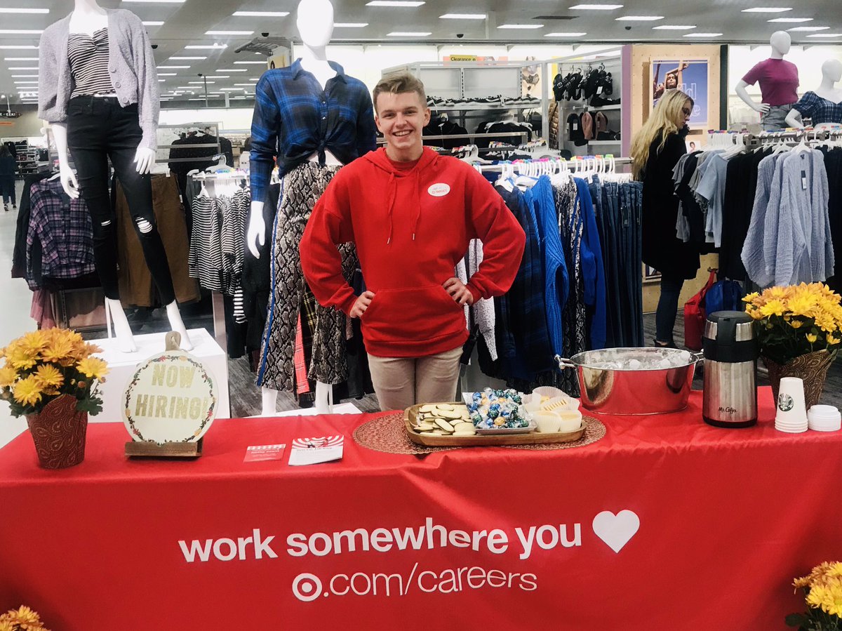 National hiring event day two and we have team memeber Scotty at the table!  Scotty is an amazing new team member who brings an energy like no other!! #HolidayDomination #workattarget #target <a href="/JP_Cooney7/">Jon-Patrick Cooney</a> <a href="/WeimerKati/">Katie</a> <a href="/targetnatedogg/">Nathaniel Borden</a> #charlestonwv #t1261