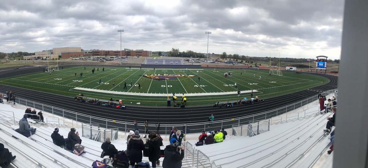 MarkFrederickse's tweet photo. Ribbon cutting day at new stadium, boys vs Orono then girls vs Holy Family https://t.co/PspzlvLuDm