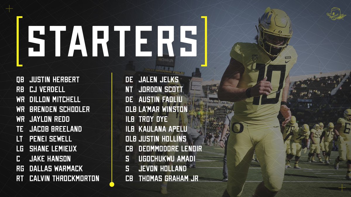 Oregon Ducks Football Roster Depth Chart