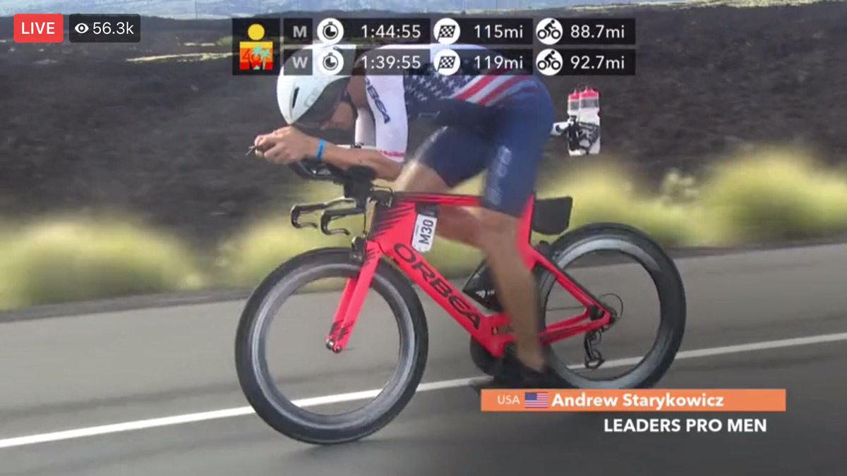Andy moving into the front. #imwc #IronmanWorldChampionship