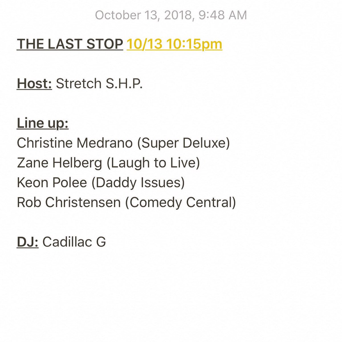 The Last Stop A Comedy Kickback by S.H.P tweet media