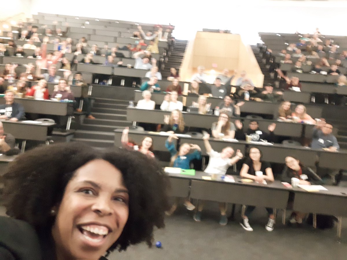 KimFlaggSellers's tweet photo. Nothing like taking a selfie during your plenary talk! #2018SUMS #JMUSUMS https://t.co/Up8wmFZ2U6