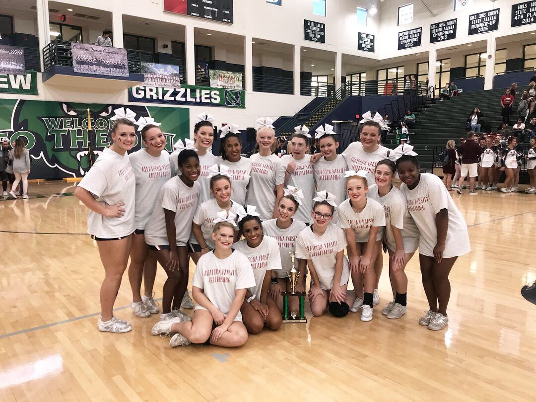 AHSBucsCheer's tweet photo. 2nd place for our Varsity Cheerleaders and our Middle School Comp Team!! https://t.co/WUaqch1Zxo