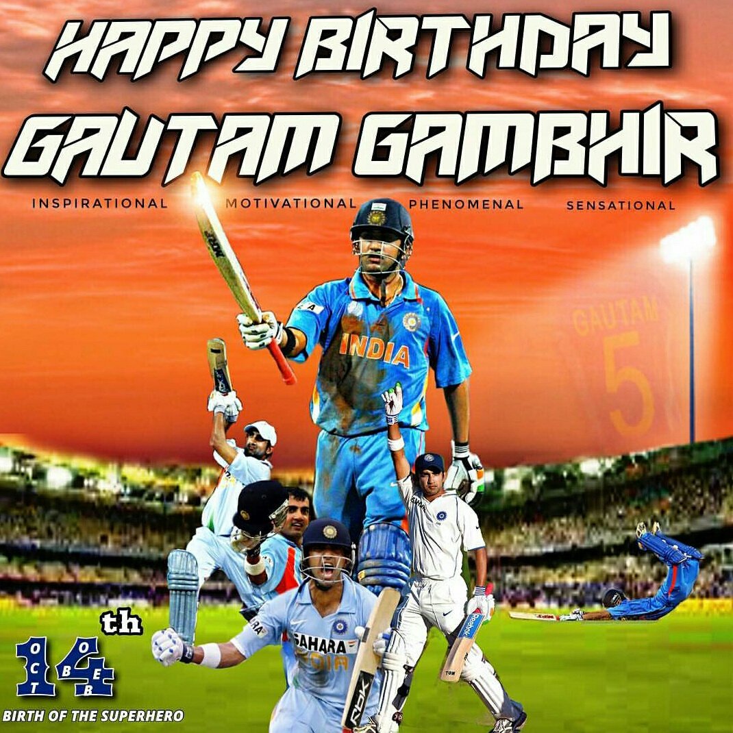 Happy birthday gautam gambhir 
