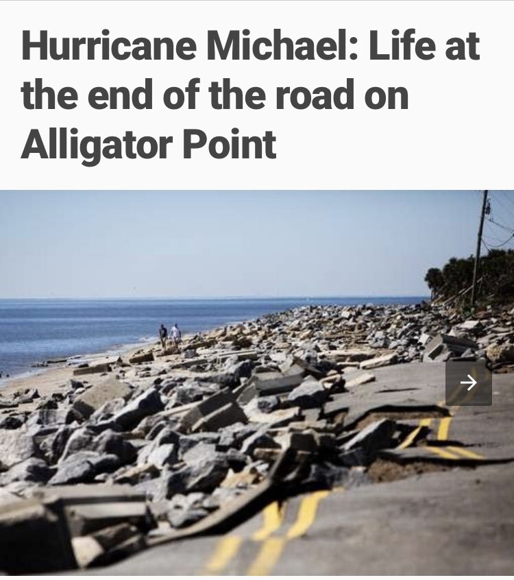 Time2Gtfo's tweet photo. Hey @dominos the gulf coast of Florida has catastrophic roads that need help #SaturdayThoughts #HurricanMichael #FloridaPanhandle #Dominos #roads https://t.co/oShCvBeRW9