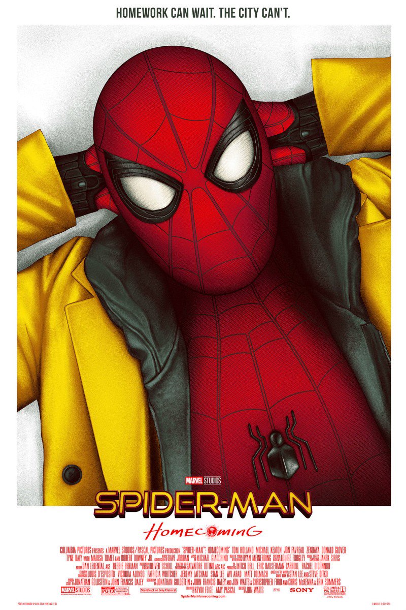 postermodernism's tweet photo. #postereference:
Ferris Bueller's Day Off (1986) &amp; Spider-Man: Homecoming (2017)
 @Marvel @TomHolland1996
@SonyPictures @MondoNews #comicsRef https://t.co/dWLliKLkXm