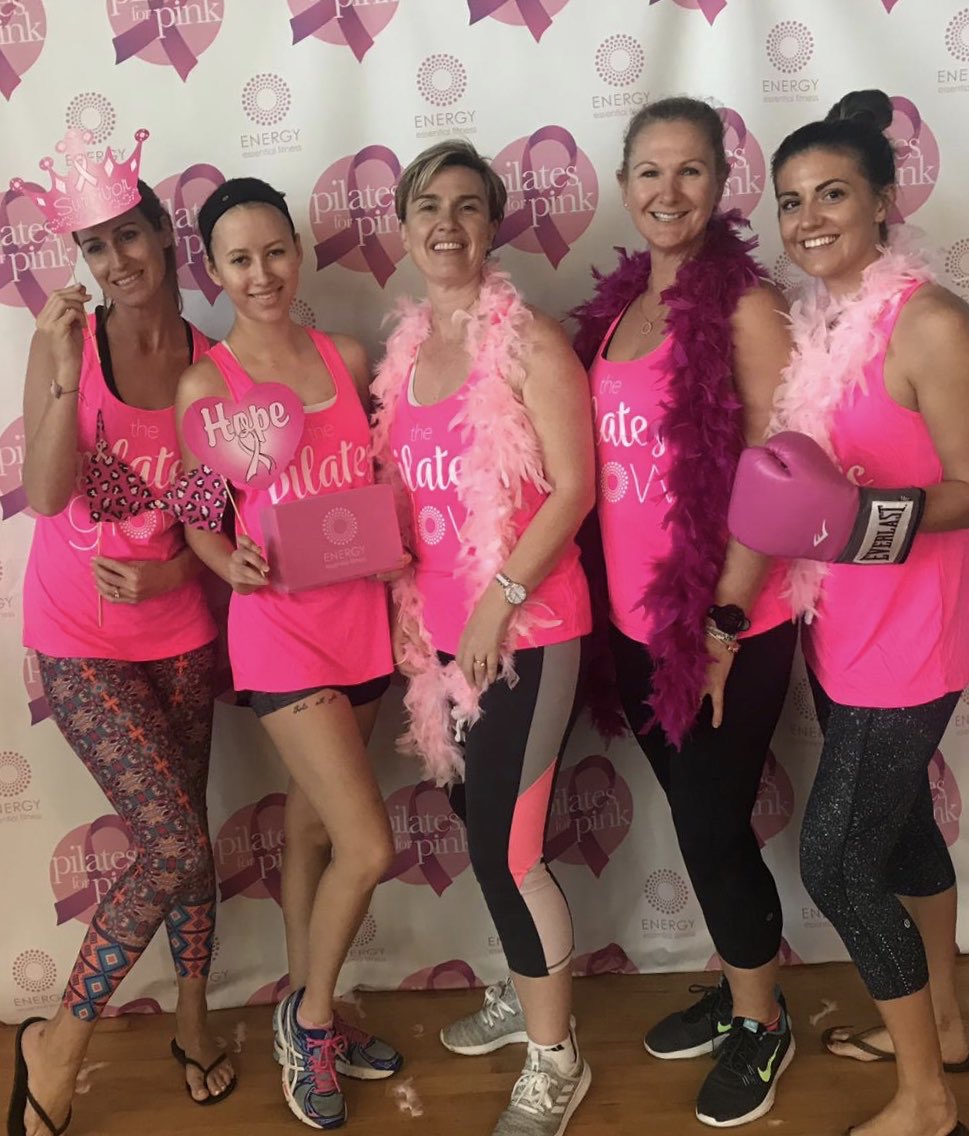 ElissaCostello's tweet photo. Getting my Pilates glow on with my #TeamTower gyals and raising awareness and money for the Cayman Islands Cancer Society at this year’s Pilates for Pink 💖💪🏼 @EnergyFit345 #pilates4pink #caymanislands #breastcancerawareness #PilatesForPink #glow https://t.co/1GbV7XIkva