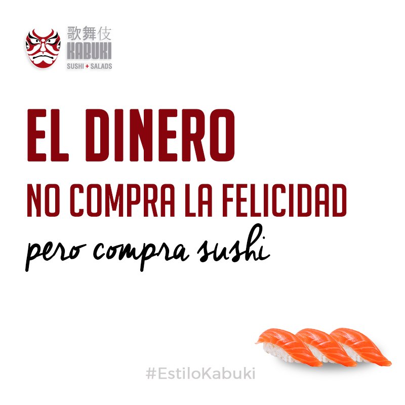 kabuki_ers's tweet photo. ¿Alguna vez has visto a alguien triste mientras come sushi? 😋Es imposible estar triste mientras te comes un Roll de Kabuki. 
📍#bellomonte 📍#lacampiña https://t.co/bOCu8JcxrL
